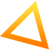 Slanted triangle icon